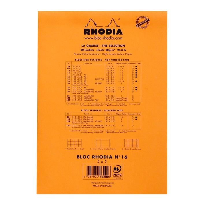 Rhodia Basic Üstten Zımbalı Bloknot A5 Kareli TuruncuRhodia Basic Üstten Zımbalı Bloknot A5 Kareli TuruncuDefterRHODIA