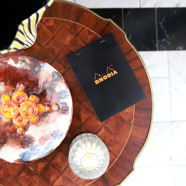 Rhodia Basic Üstten Zımbalı Bloknot A5 Kareli SiyahRhodia Basic Üstten Zımbalı Bloknot A5 Kareli SiyahDefterRHODIA