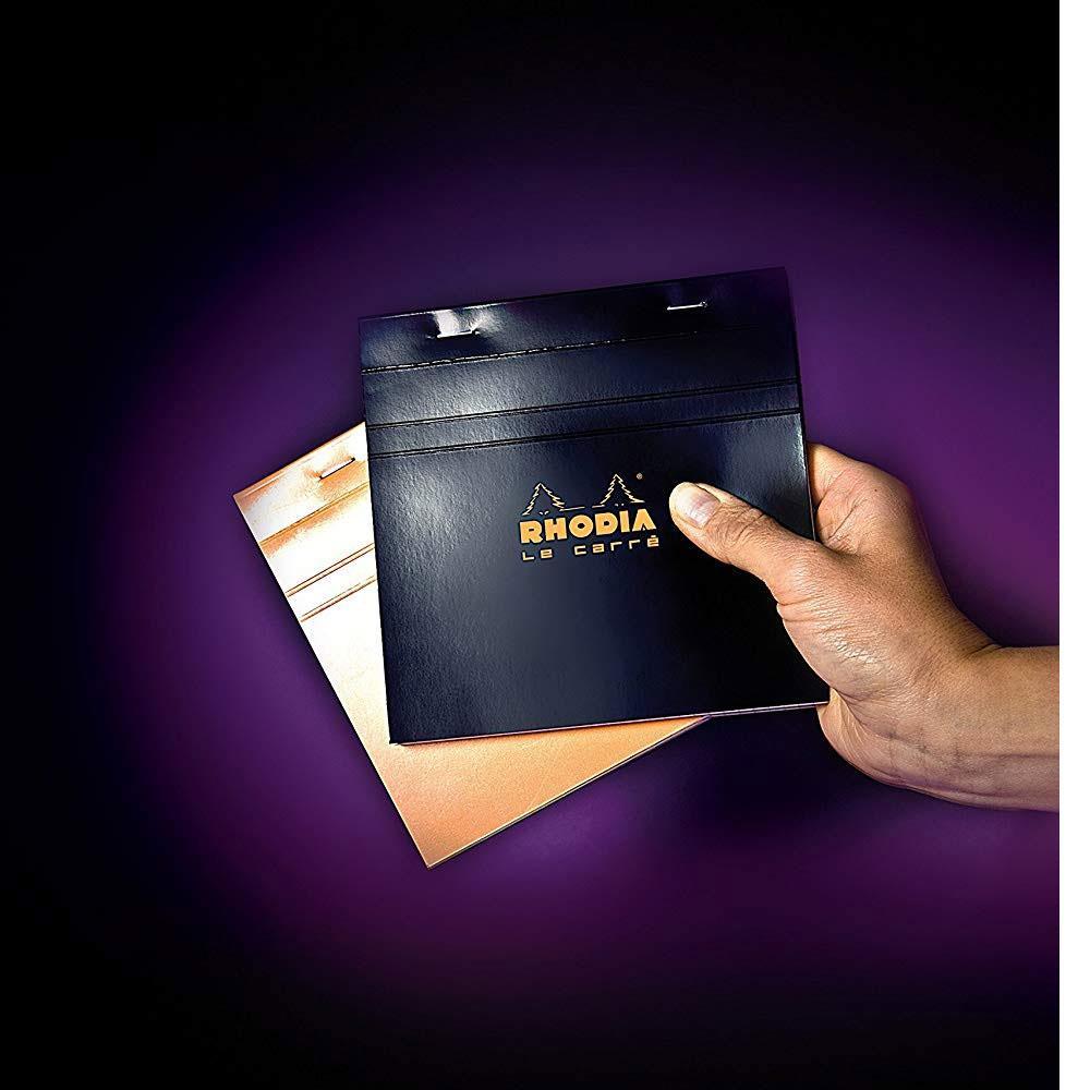 Rhodia Basic Üstten Zımbalı Bloknot Kareli SiyahRhodia Basic Üstten Zımbalı Bloknot Kareli SiyahDefterRHODIA