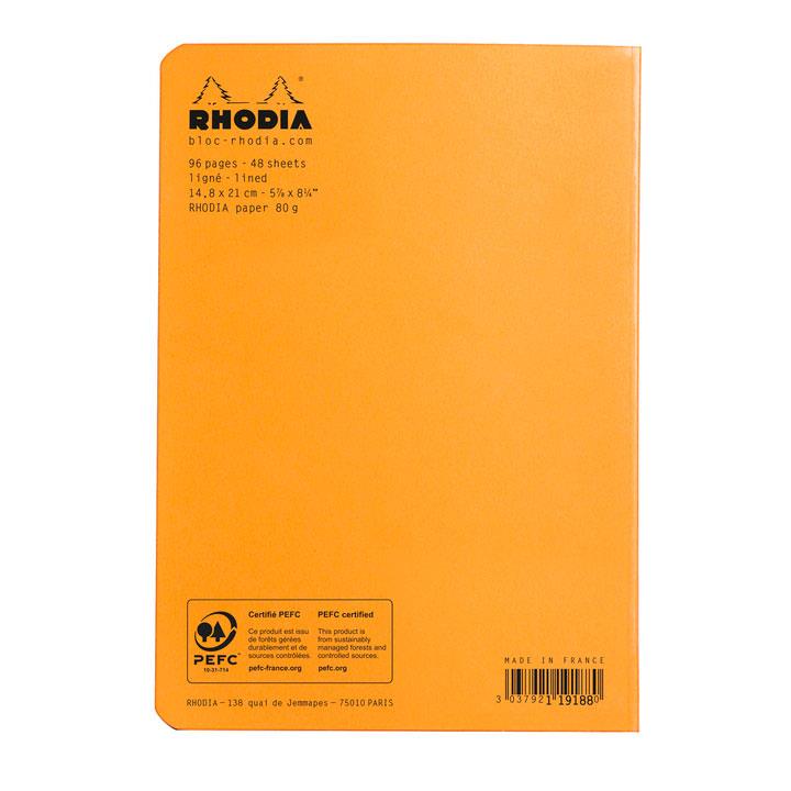 Rhodia Classic Staplebound A5 Çizgili Defter TutuncuRhodia Classic Staplebound A5 Çizgili Defter TuruncuDefterRHODIA