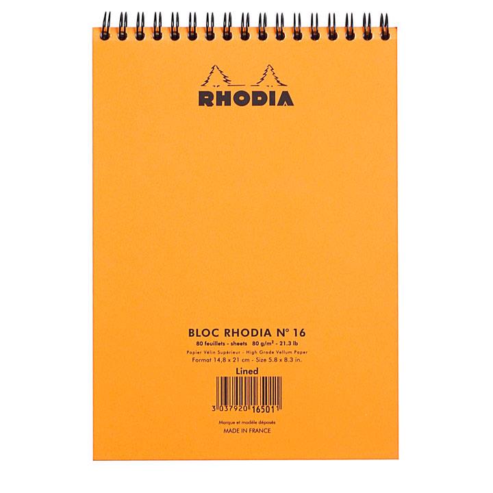 Rhodia Classic Üstten Spiralli Çizgili Bloknot A5 TuruncuRhodia Classic Üstten Spiralli Çizgili Bloknot A5 TuruncuDefterRHODIA