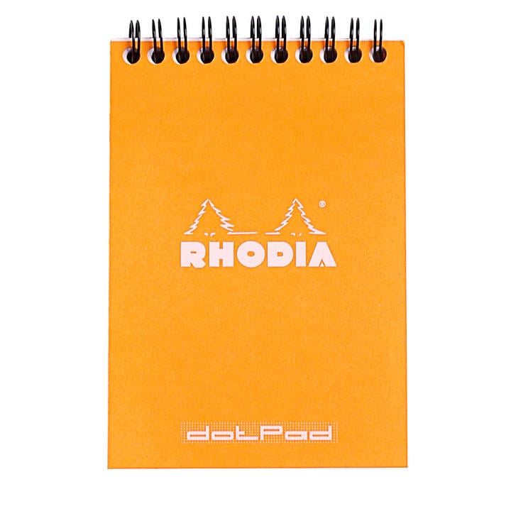 Rhodia Classic Üstten Spiralli Noktalı Bloknot A6 TuruncuRhodia Classic Üstten Spiralli Noktalı Bloknot A6 TuruncuDefterRHODIA