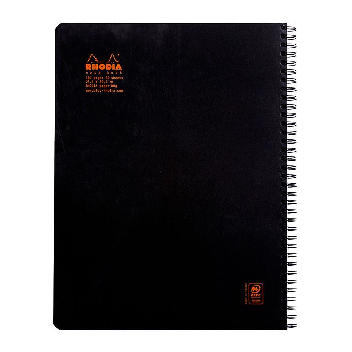 Rhodia Classic Yandan Spiralli A4+ Kareli Defter SiyahRhodia Classic Yandan Spiralli A4+ Kareli Defter SiyahDefterRHODIA