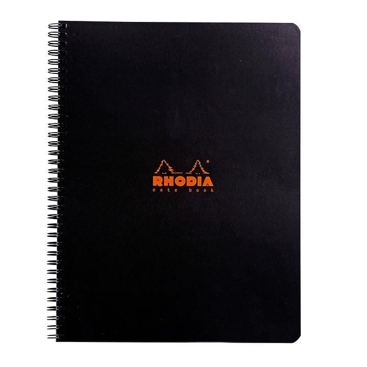 Rhodia Classic Yandan Spiralli A4+ Kareli Defter SiyahRhodia Classic Yandan Spiralli A4+ Kareli Defter SiyahDefterRHODIA