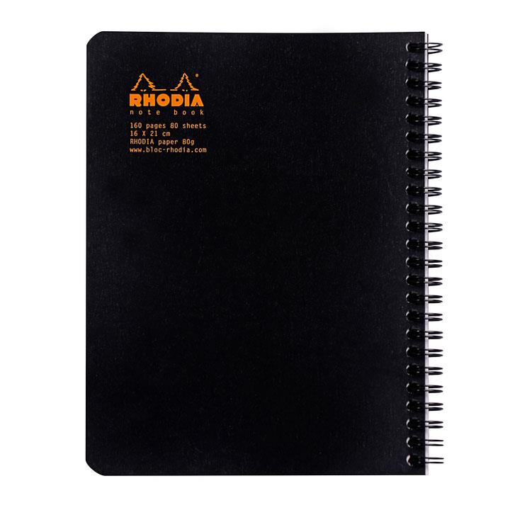 Rhodia Classic Yandan Spiralli A5+ Noktalı Defter SiyahRhodia Classic Yandan Spiralli A5+ Noktalı Defter SiyahDefterRHODIA