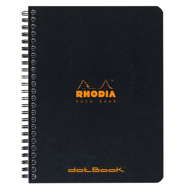 Rhodia Classic Yandan Spiralli A5+ Noktalı Defter SiyahRhodia Classic Yandan Spiralli A5+ Noktalı Defter SiyahDefterRHODIA