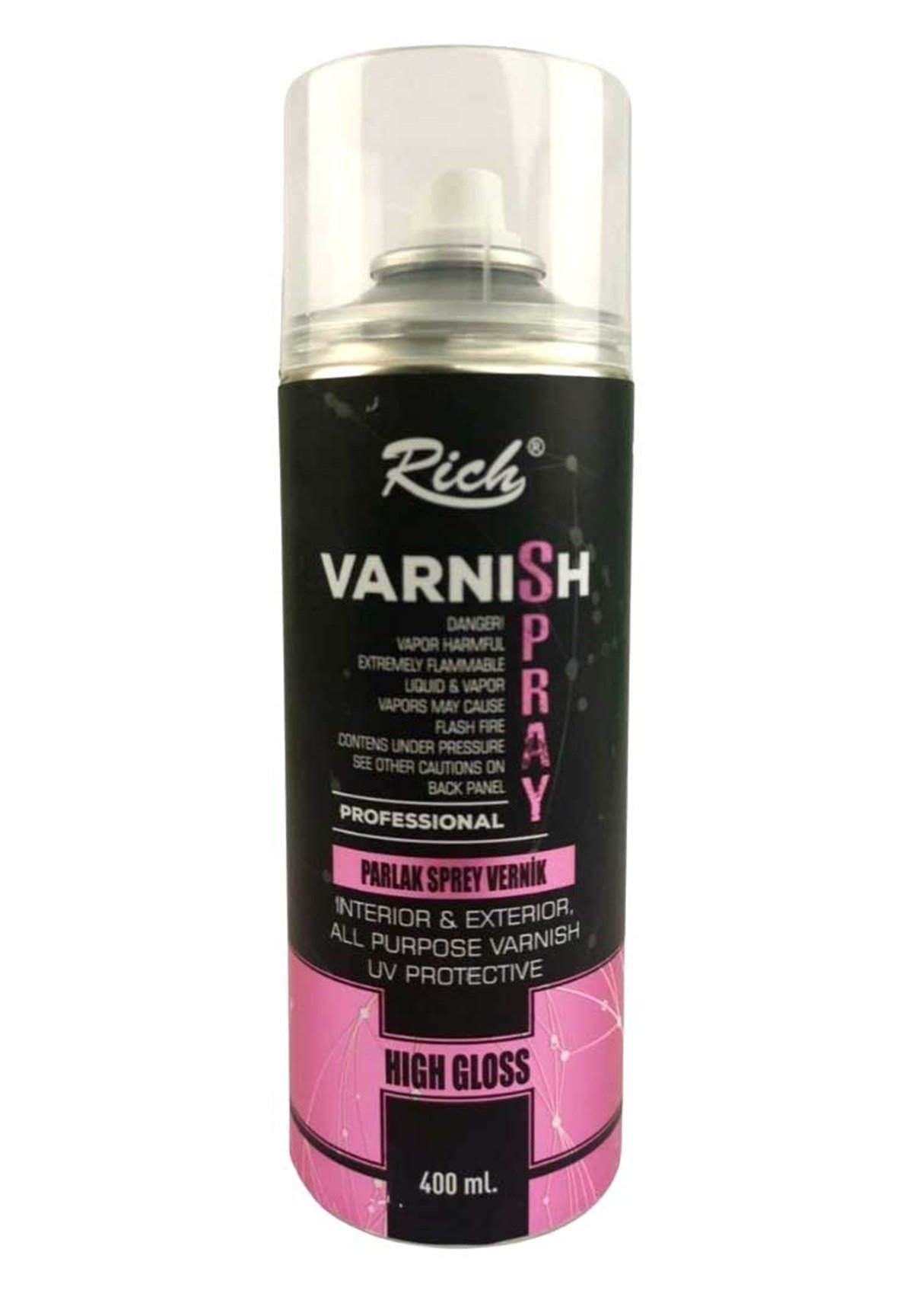 Rich Parlak Sprey Vernik 400 mlRich Parlak Sprey Vernik 400 mlYardımcı MalzemelerRich