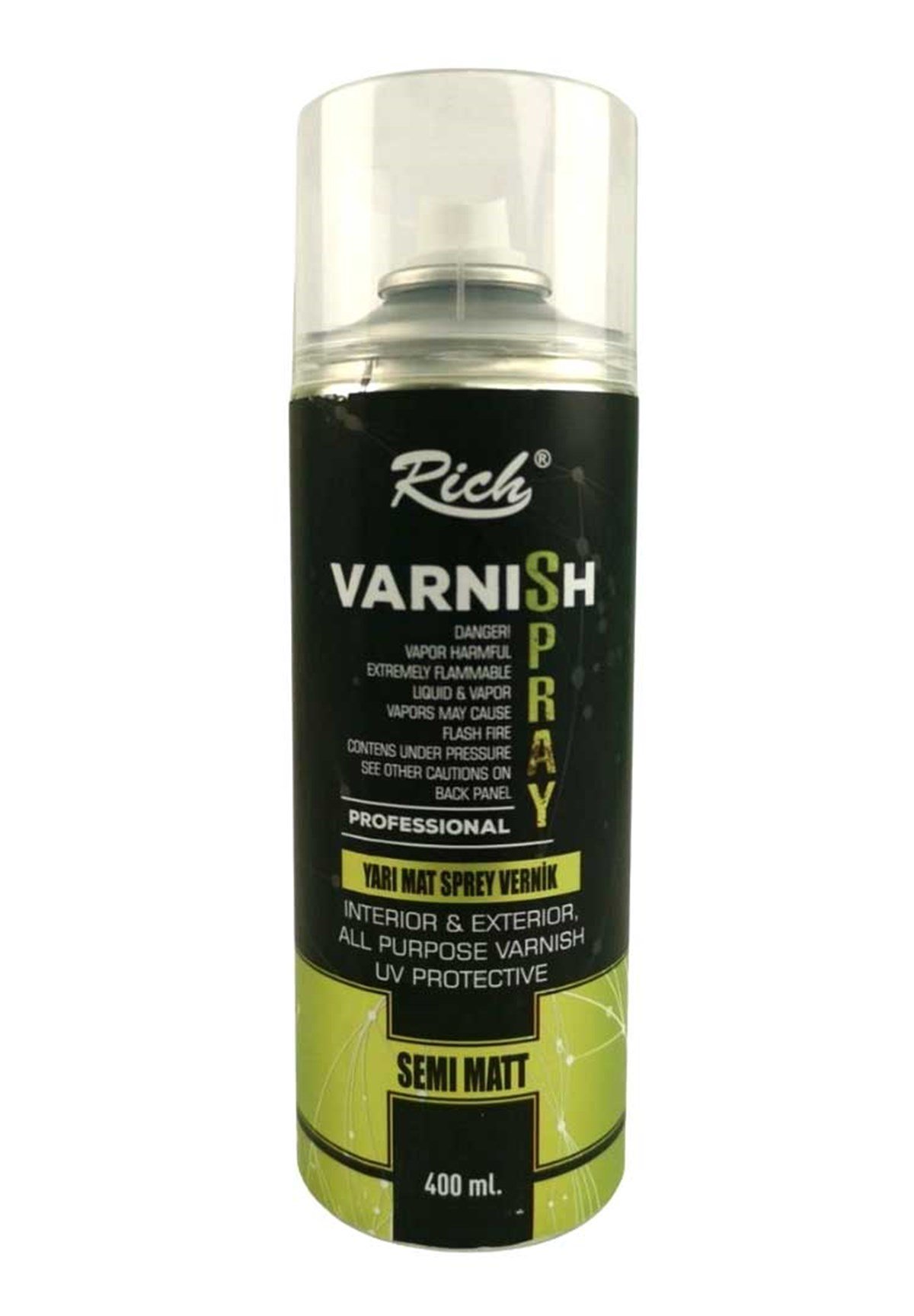 Rich Yarı Mat Sprey Vernik 400 mlRich Yarı Mat Sprey Vernik 400 mlYardımcı MalzemelerRich