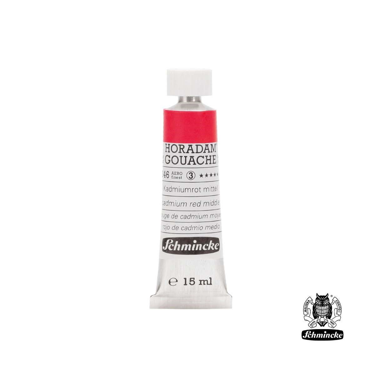 Schmincke Horadam Gouache 15 ml Cadmium Red Middle Seri 3