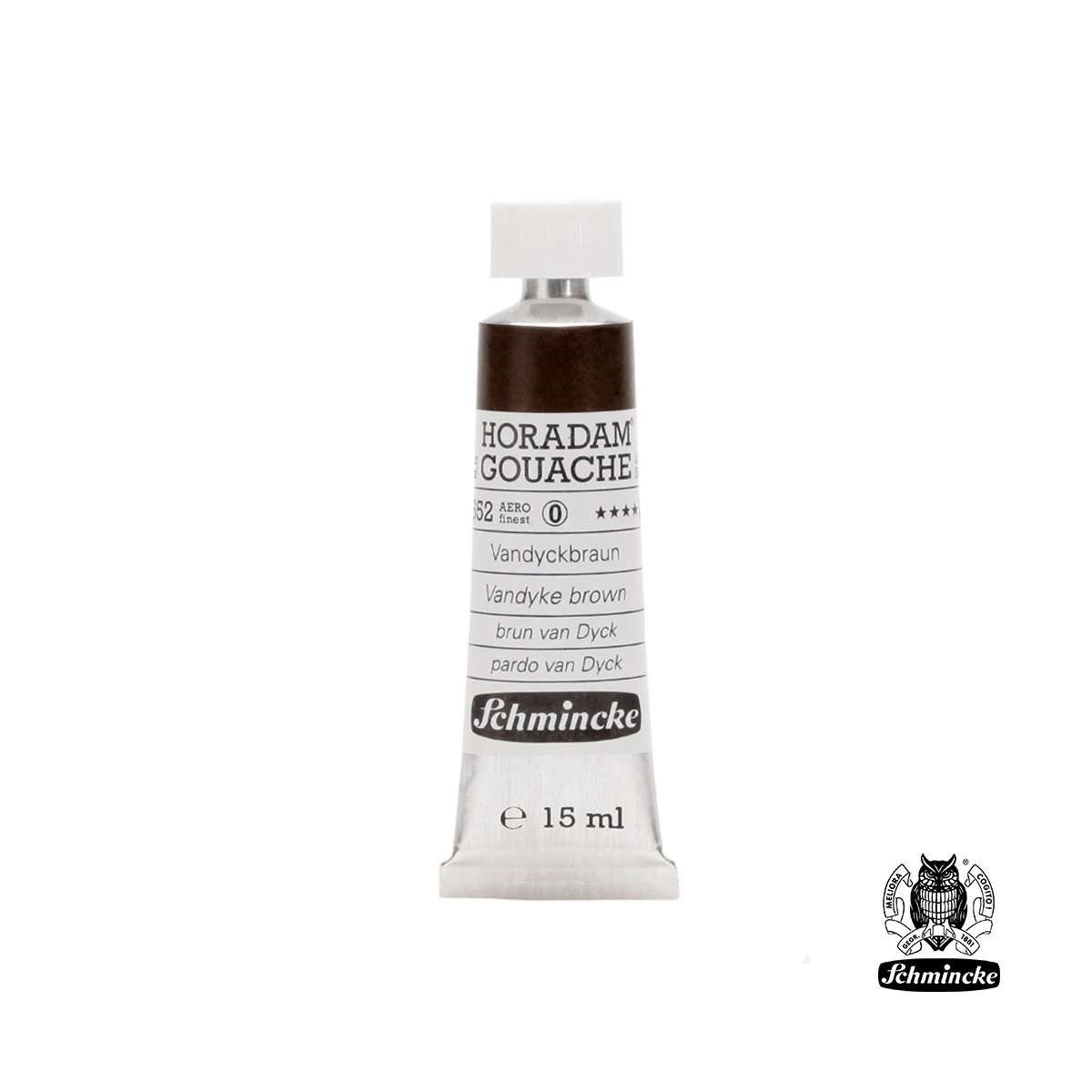 Schmincke Horadam Gouache 15 ml Vandycke Brown Seri 1