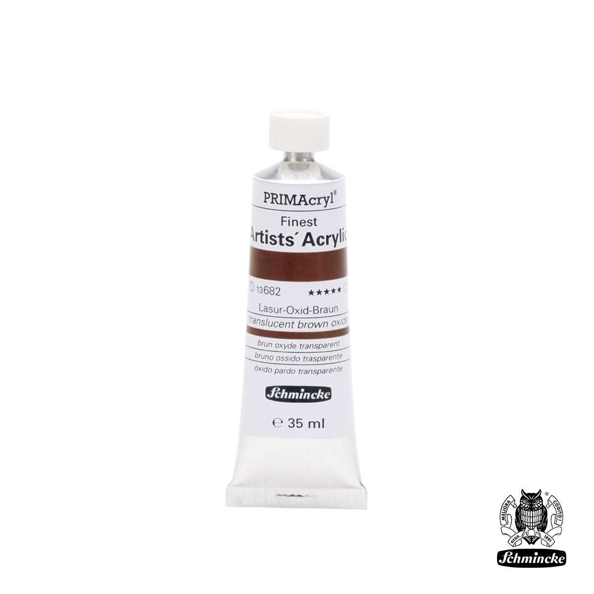 Schmincke PRIMAcryl Akrilik Boya 35ml Translucent Brown Oxide Seri 1
