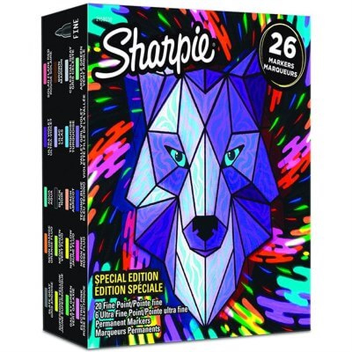 Sharpie 26lı Fine Permanent Markör Karışık Kutu KurtSharpie 26lı Fine Permanent Markör Karışık Kutu KurtMarker KalemSharpie