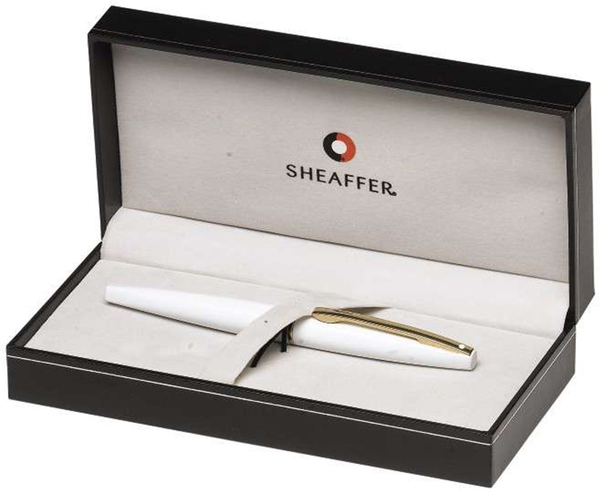 Sheaffer Taranis Beyaz Gövde Altın Klips Dolma Kalem