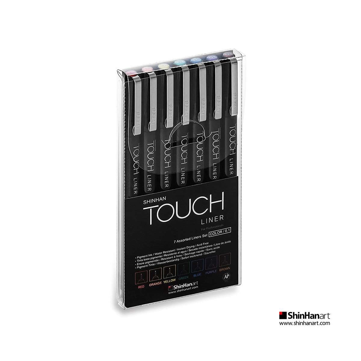 Shinhan Touch Liner 7 Renk İnce Uç Kalem