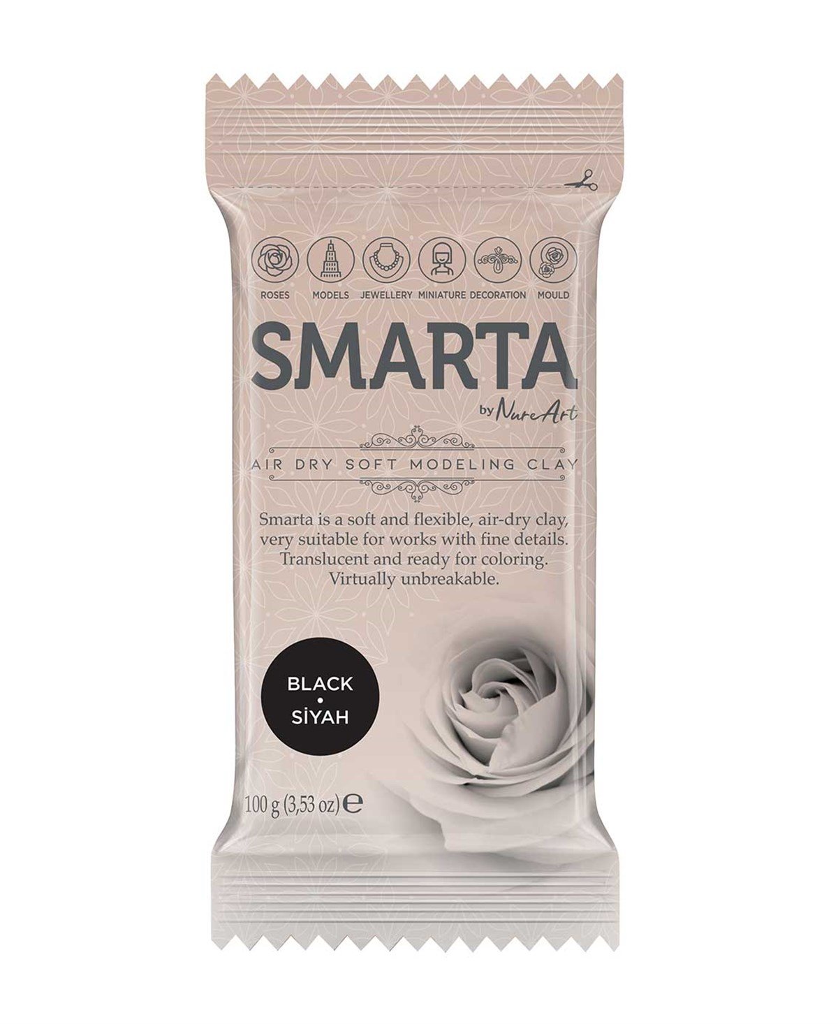 Smarta Modelleme Hamuru Siyah 100grSmarta Modelleme Hamuru Siyah 100grKil ve HamurlarSmarta