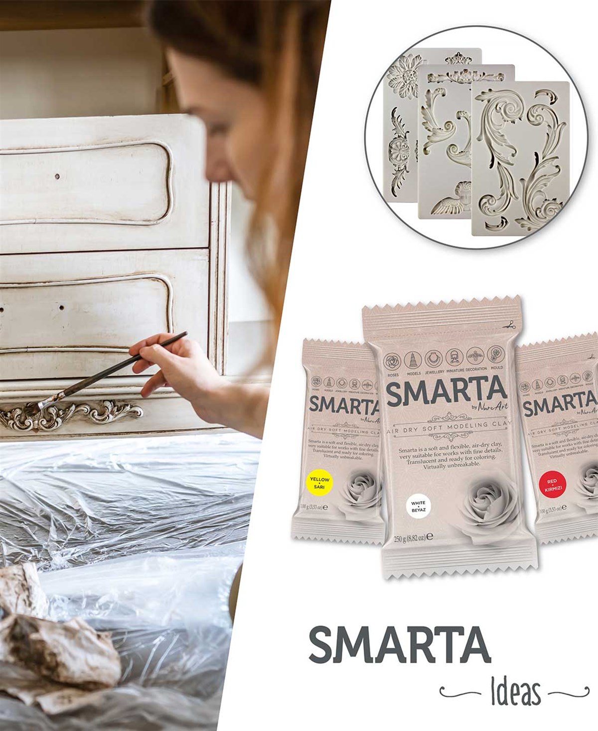 Smarta Modelleme Hamuru Siyah 100grSmarta Modelleme Hamuru Siyah 100grKil ve HamurlarSmarta