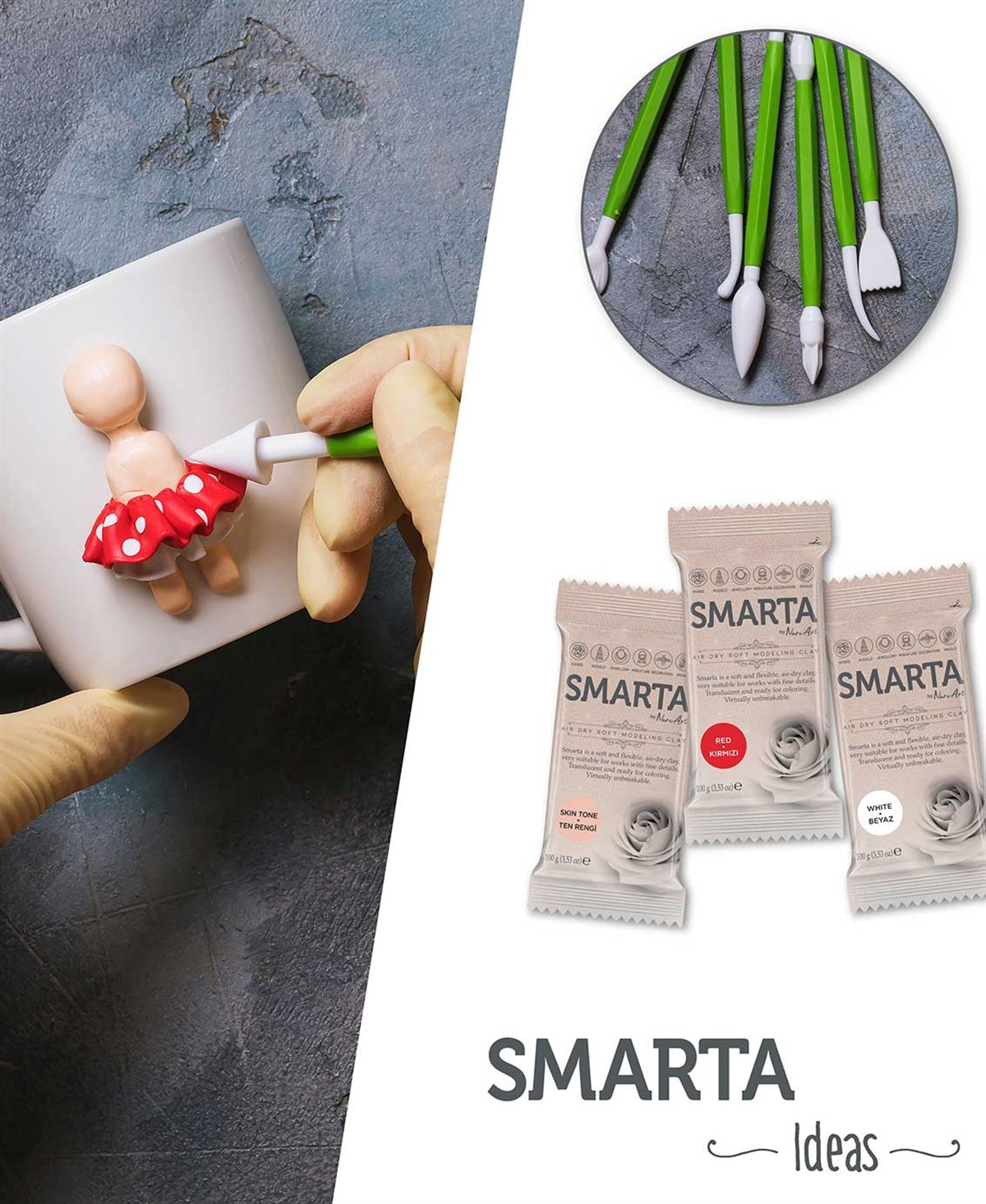 Smarta Modelleme Hamuru Ten Rengi 100grSmarta Modelleme Hamuru Ten Rengi 100grKil ve HamurlarSmarta