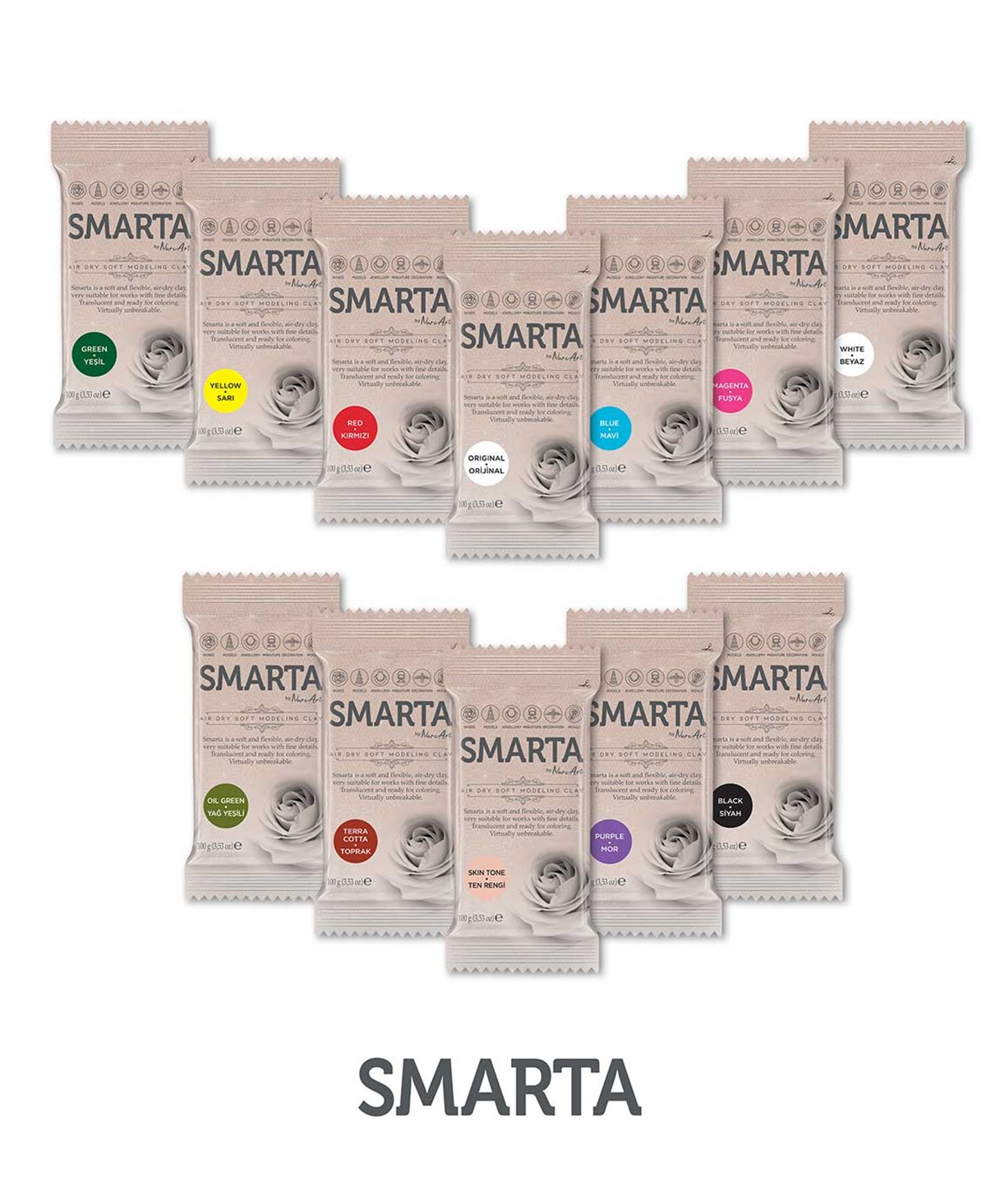 Smarta Modelleme Hamuru Toprak Rengi 100grSmarta Modelleme Hamuru Toprak Rengi 100grKil ve HamurlarSmarta