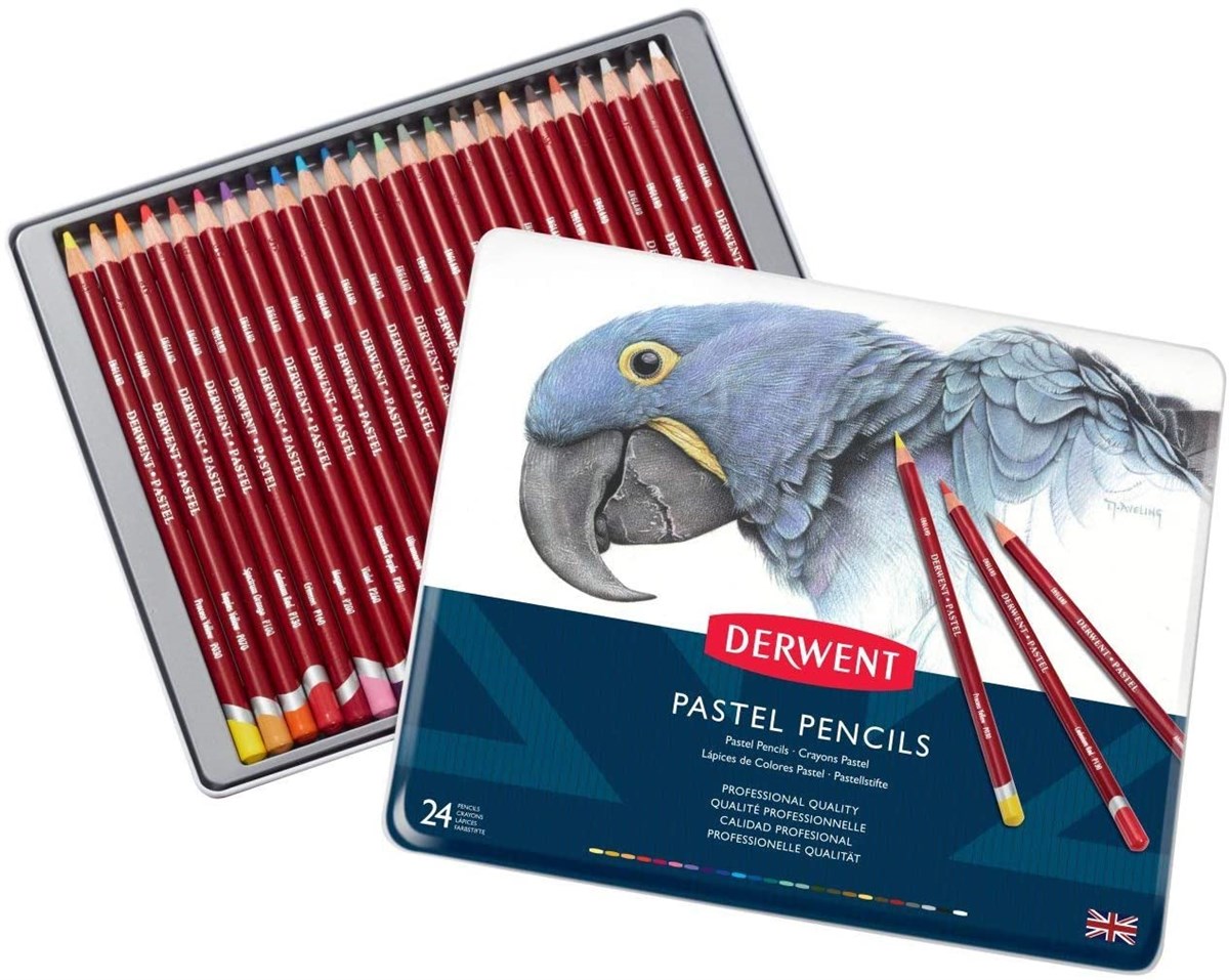 Derwent32992Derwent Pastel Pencil Pastel Kalem 24'Lü Teneke Kutu