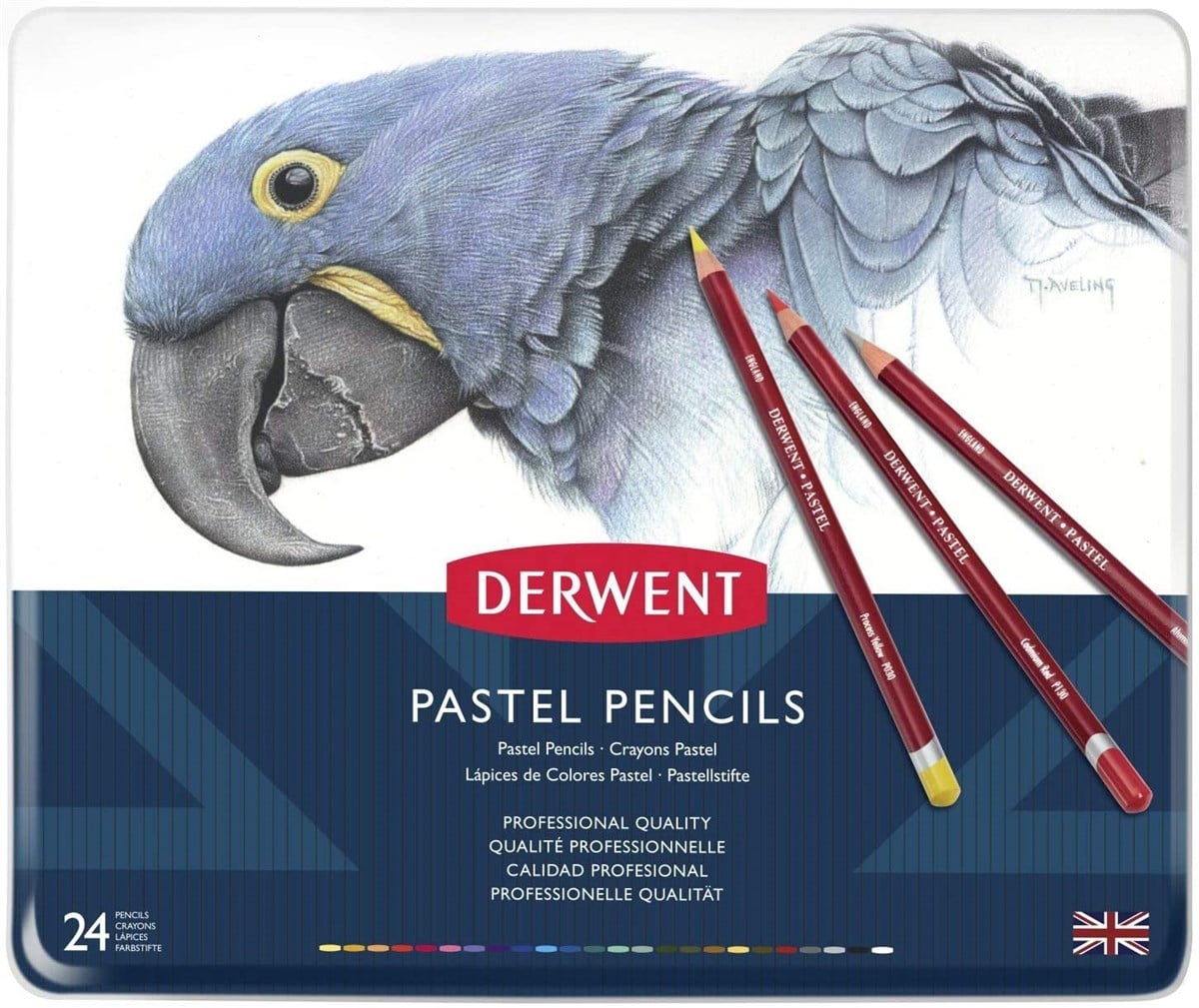 Derwent32992Derwent Pastel Pencil Pastel Kalem 24'Lü Teneke Kutu