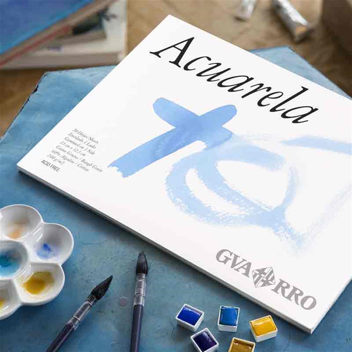 Canson400054185Canson Gvarro Acuarela S.Boya Blok 23x32,5cm 240Gr.