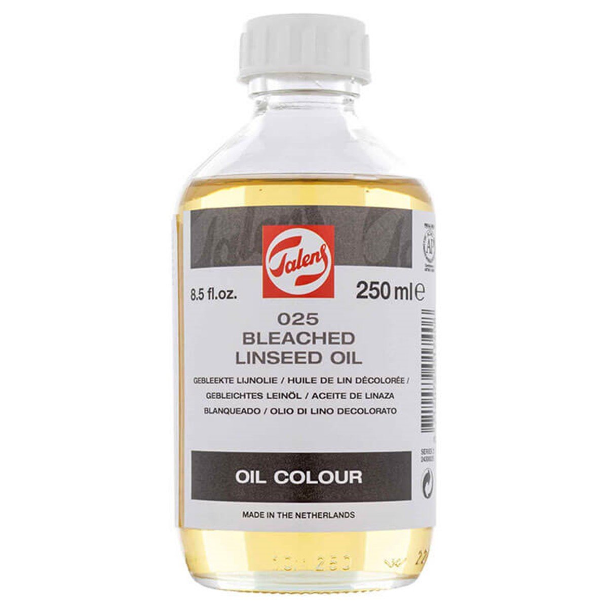 Talens Bleached Linseed Oil 025 Ağartılmış Keten Yağı 250 MLTalens Bleached Linseed Oil 025 Ağartılmış Keten Yağı 250 MLYardımcı MalzemelerTalens