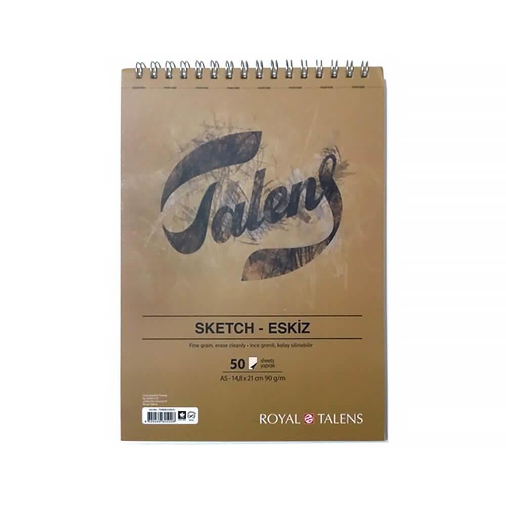 Talens Üstten Spiralli Eskiz Defteri A5 90 g 50 YaprakTalens Üstten Spiralli Eskiz Defteri A5 90 g 50 YaprakEskiz BloklarıTalens