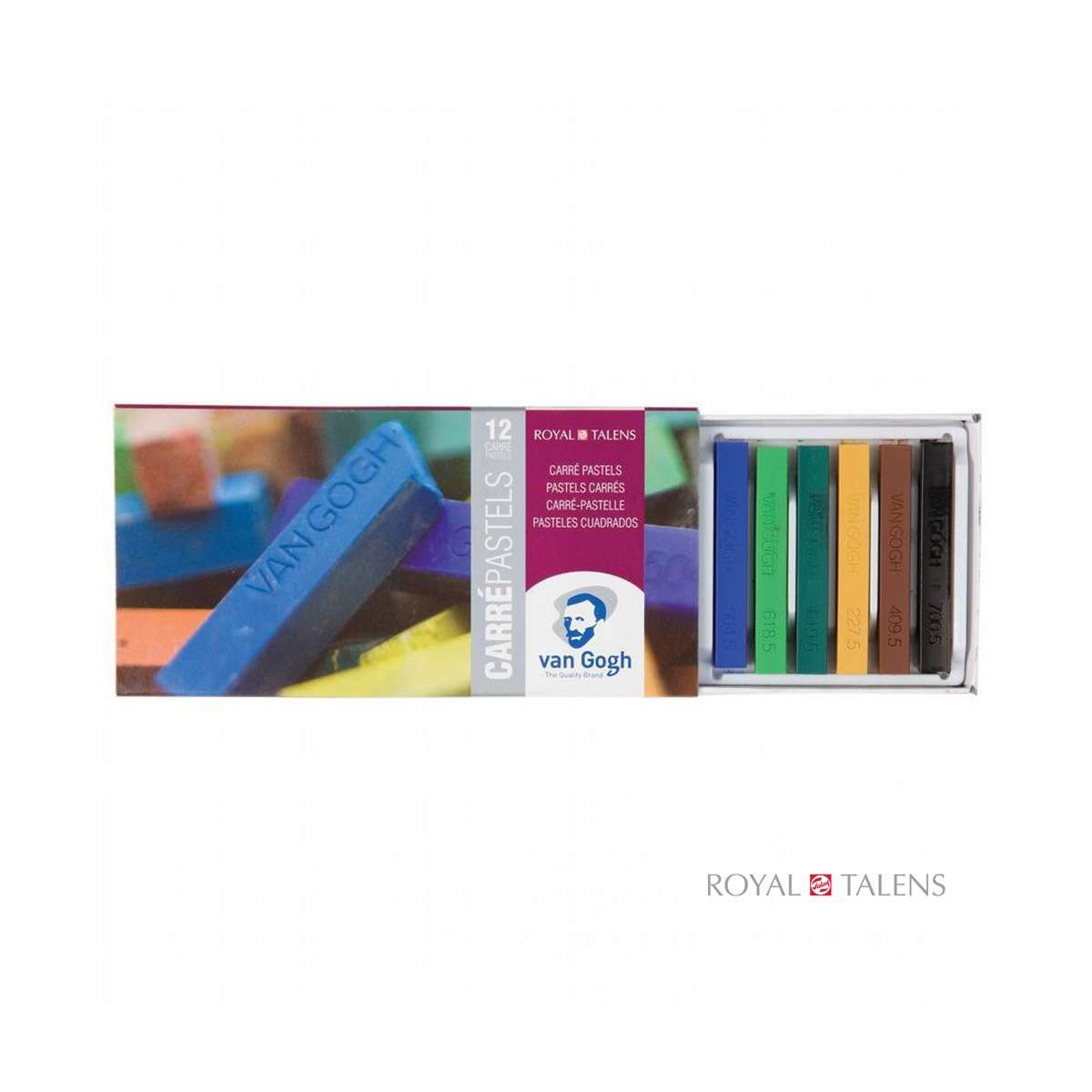 Talens Van Gogh 12 Renk Carre Pastels