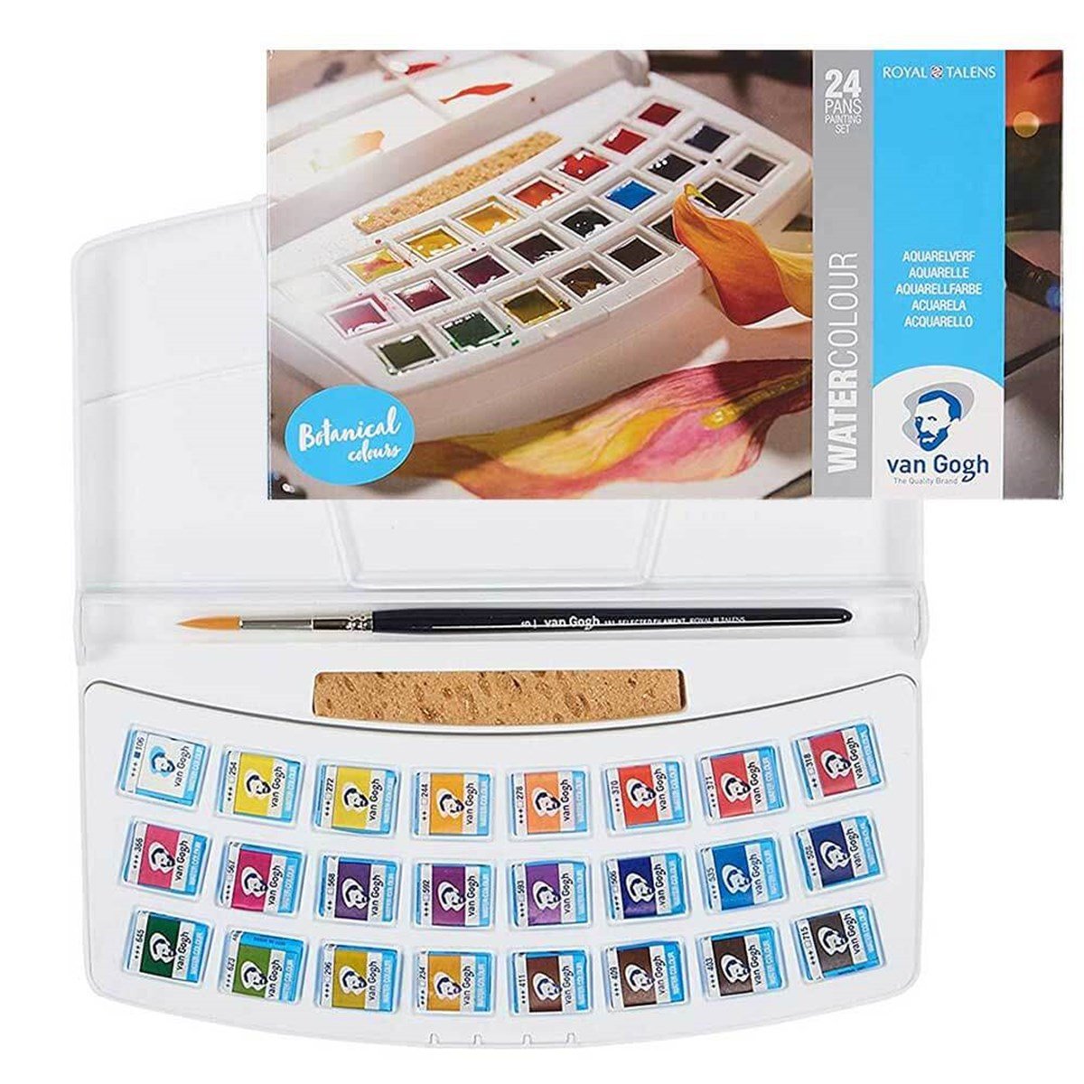 Talens Van Gogh 24'lü Botanik Renkler Tablet Sulu Boya SetiTalens Van Gogh 24'lü Botanik Renkler Tablet Sulu Boya SetiSulu Boya SetleriVan Gogh