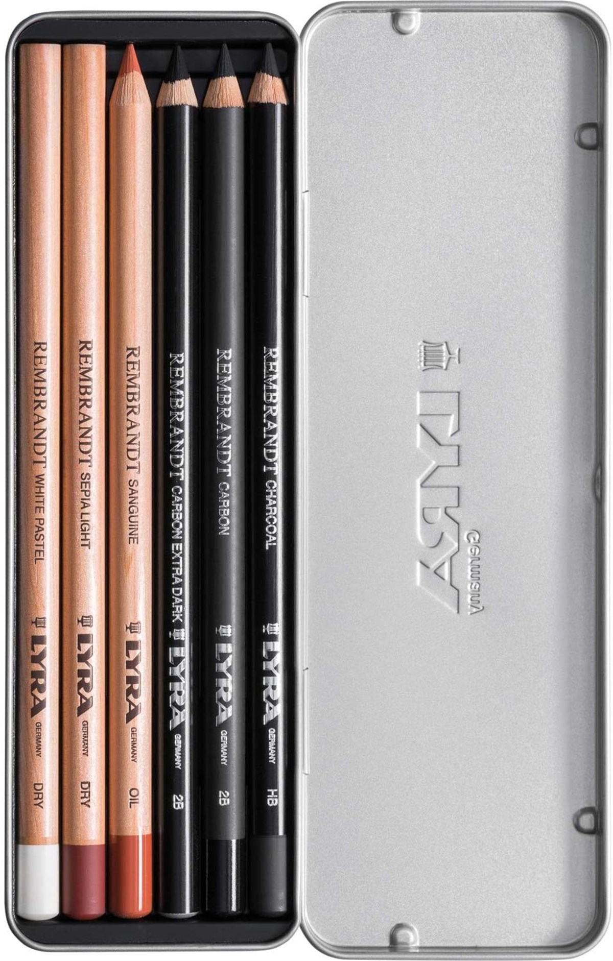 LyraL2051060Lyra Rembrandt Sketching Set 6lı Metal Kutu