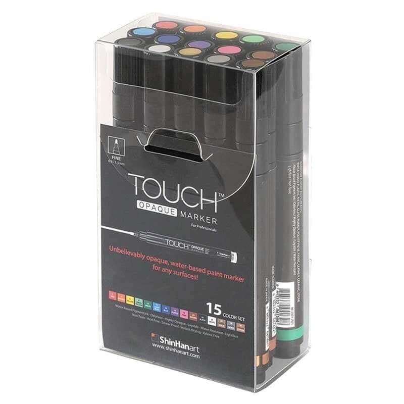 Touch Opaque Marker 15'li Set Fine (0.8 - 1.3 mm)Touch Opaque Marker 15'li Set Fine (0.8 - 1.3 mm)Marker KalemShinHanArt