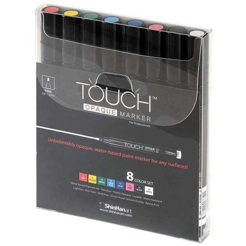 Touch Opaque Marker 8'li Set Fine (0.8 - 1.3 mm)Touch Opaque Marker 8'li Set Fine (0.8 - 1.3 mm)Marker KalemShinHanArt