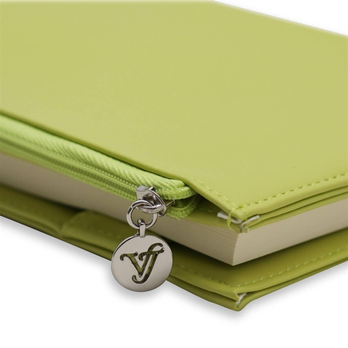 Victoria's Journals 10x17 Zipco Leatherette - YeşilDefterVictoria's Journals