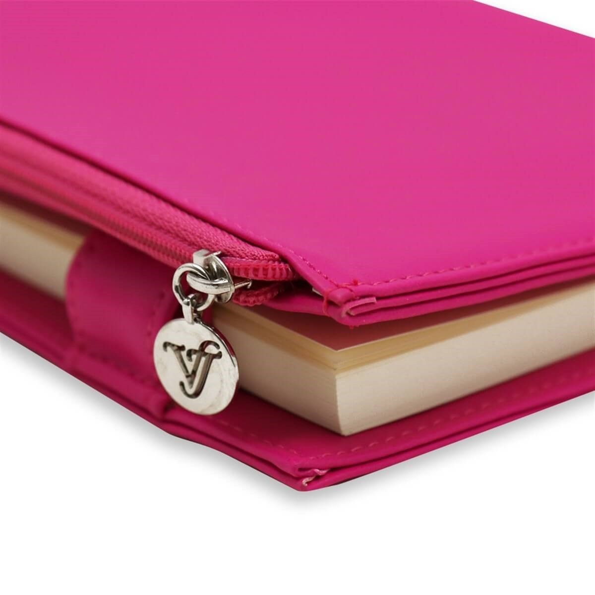 Victoria's Journals 10x17 Zipco Leatherette - PembeDefterVictoria's Journals