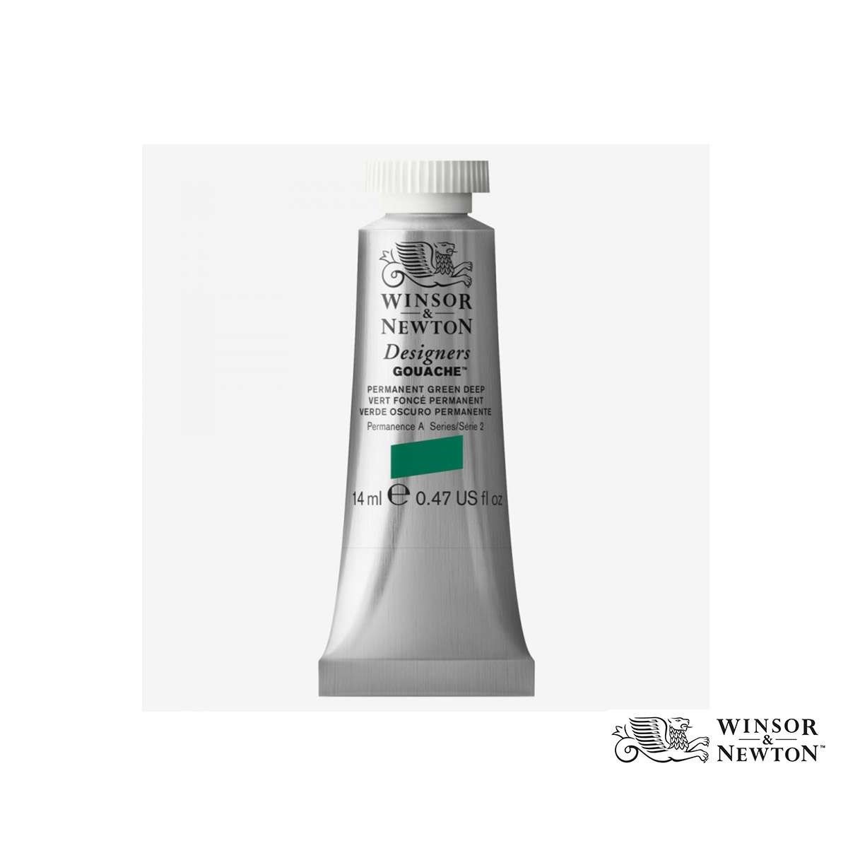 Winsor & Newton Designers Gouache Boya 14 ml Permanent Green Deep Seri 2