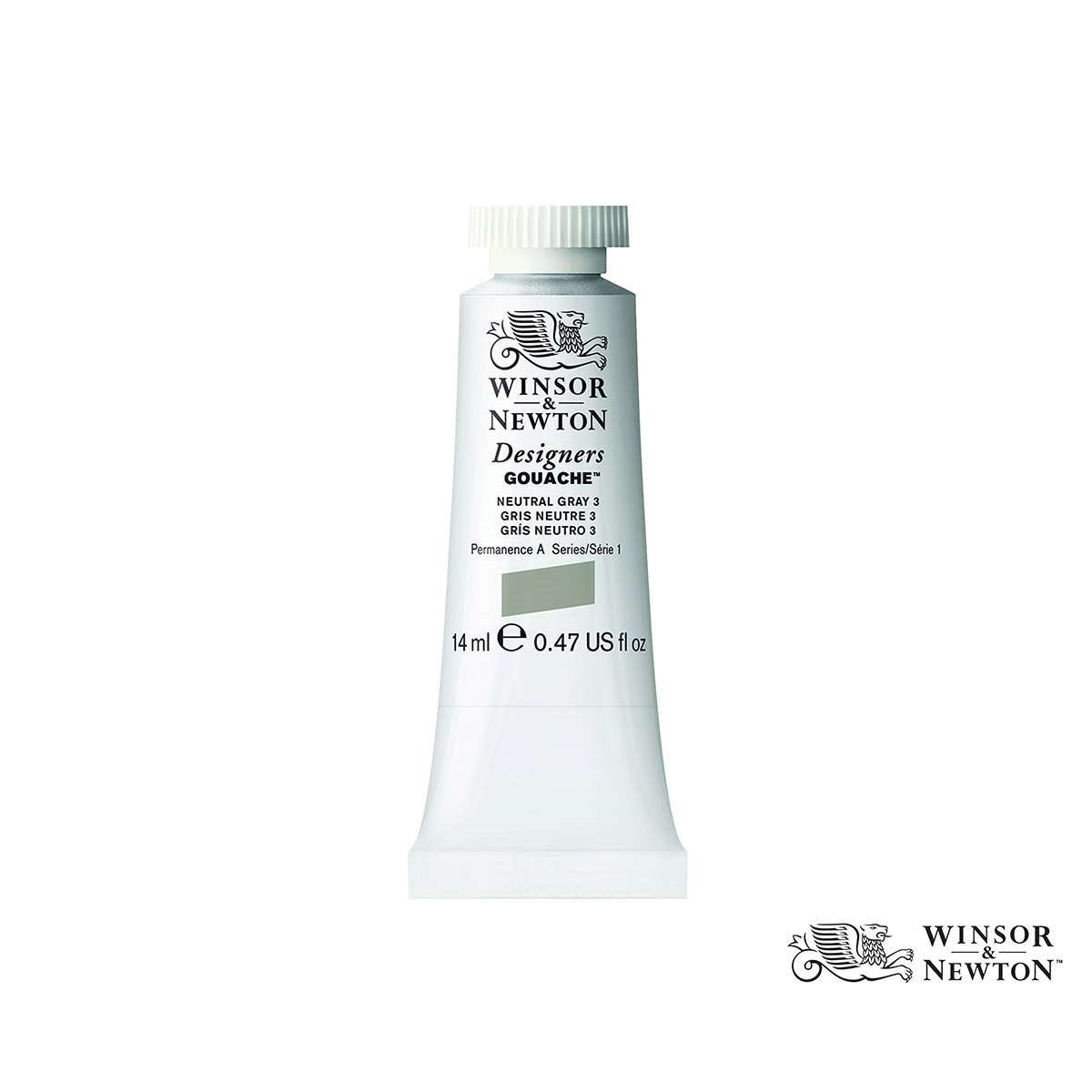 Winsor & Newton Designers Gouache Boya 14 ml Neutral Grey 3 Seri 1