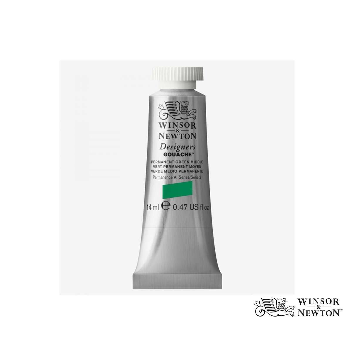 Winsor & Newton Designers Gouache Boya 14 ml Permanent Green Middle Seri 2