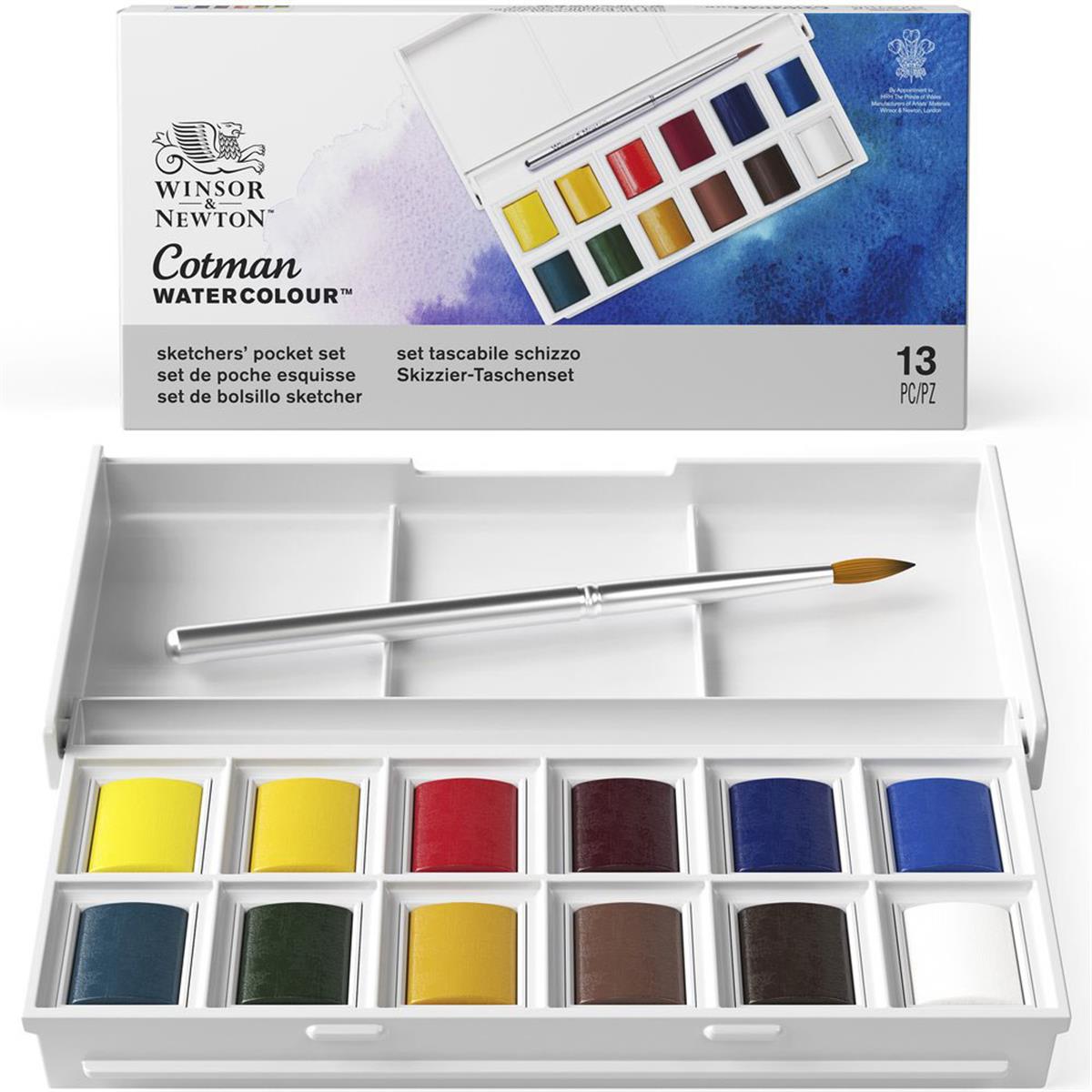 Winsor Newton Cotman 12'li Suluboya Seti Sulu Boya SetleriWinsor Newton