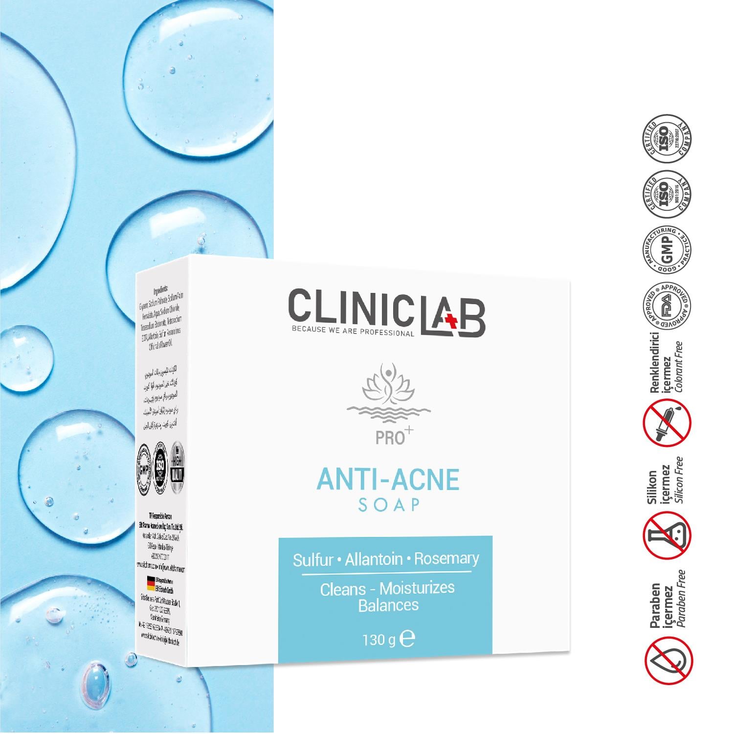 Cliniclab Akne Karşıtı Sabun 130 Gr 