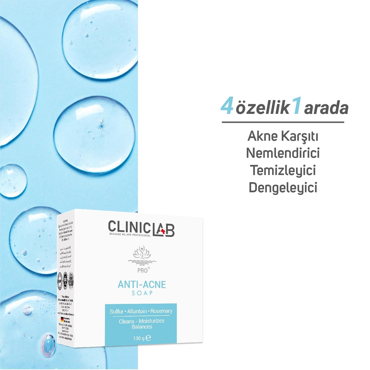 Cliniclab Akne Karşıtı Sabun 130 Gr 