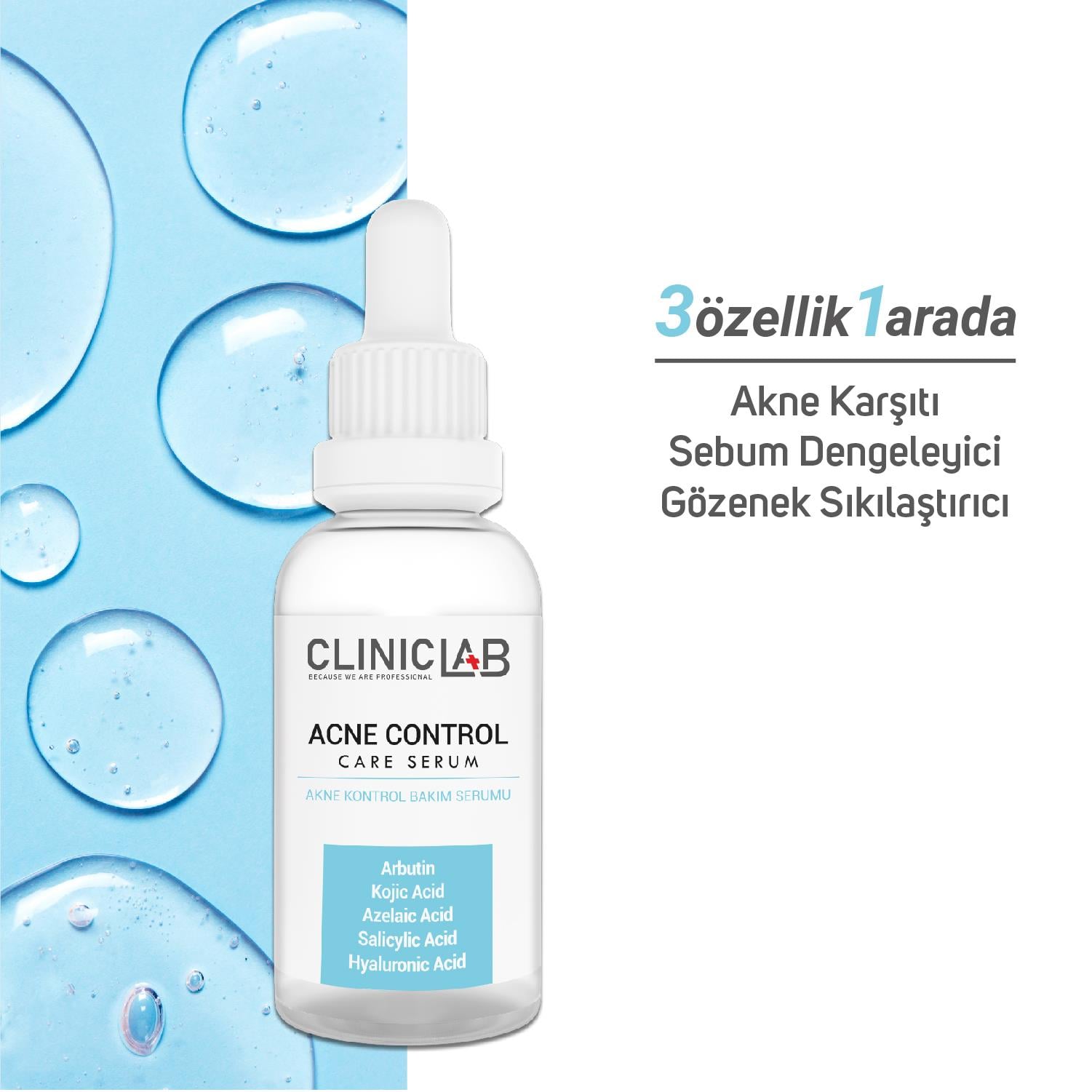 ClinicLab Akne Kontrol Bakım Serumu 30 ml