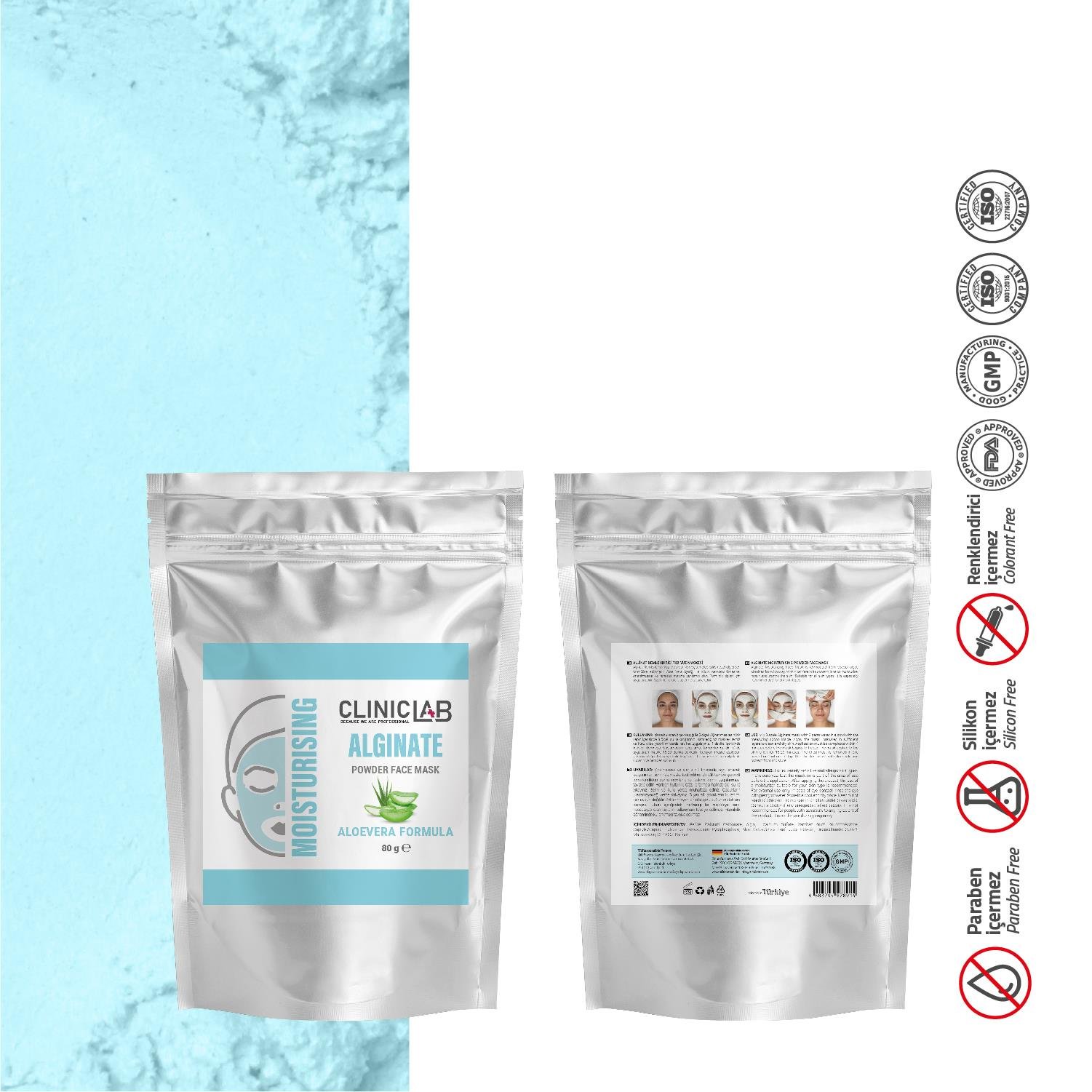 ClinicLab Aljinat Nemlendirici Toz Yüz Maskesi 80 Gr