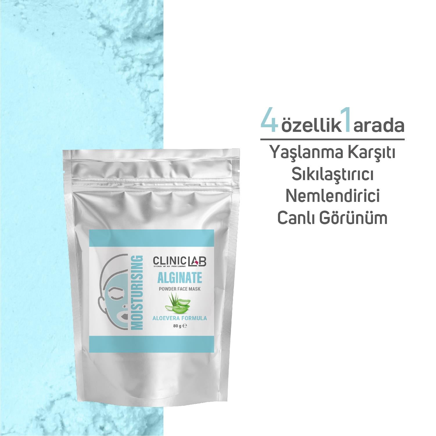 ClinicLab Aljinat Nemlendirici Toz Yüz Maskesi 80 Gr