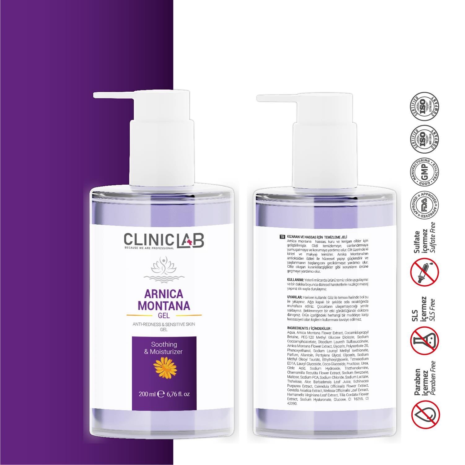 Cliniclab Arnica Montana Sensitive Cleansing Gel 200 mL
