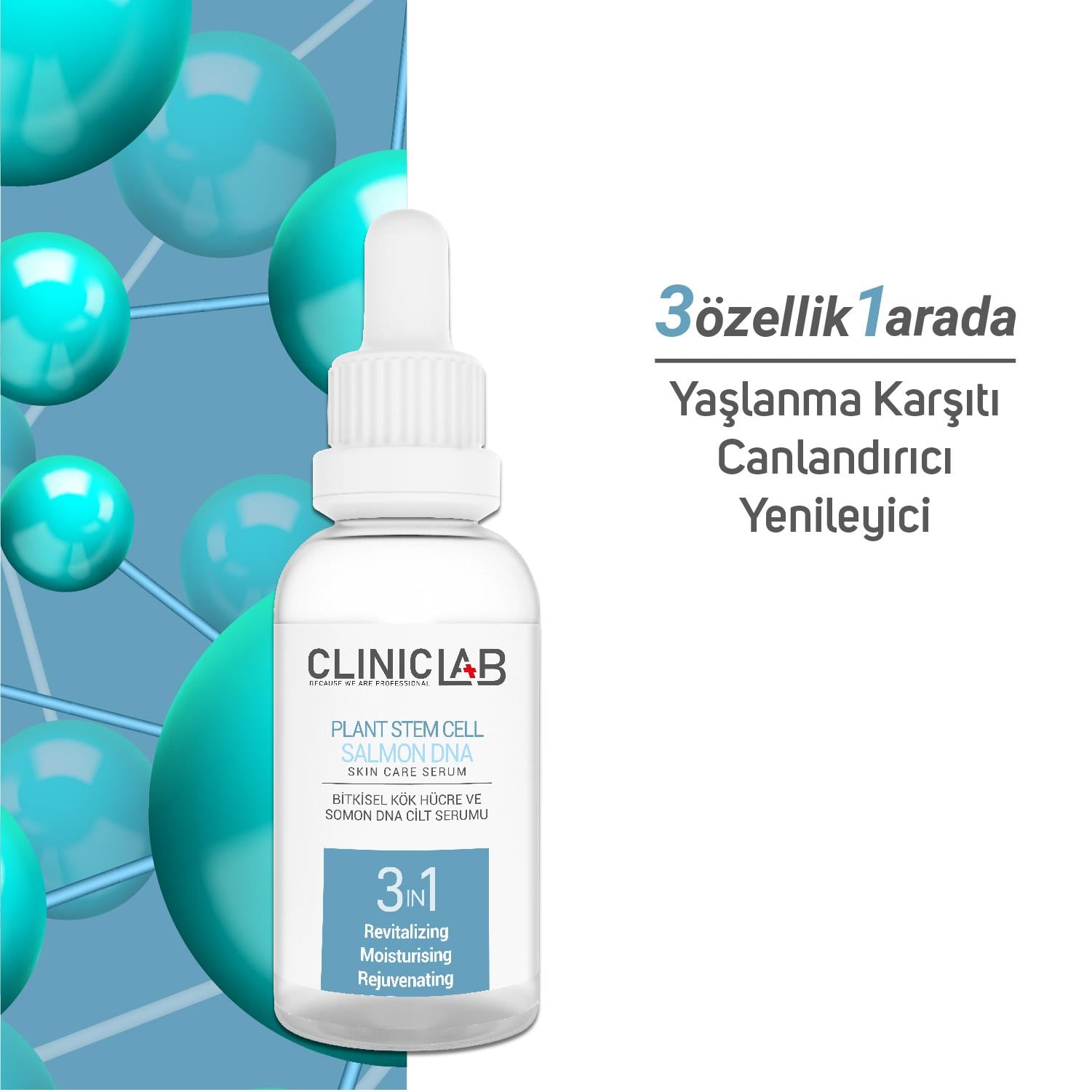 ClinicLab Bitkisel Kök Hücre Ve Somon DNA Serum 30 ml