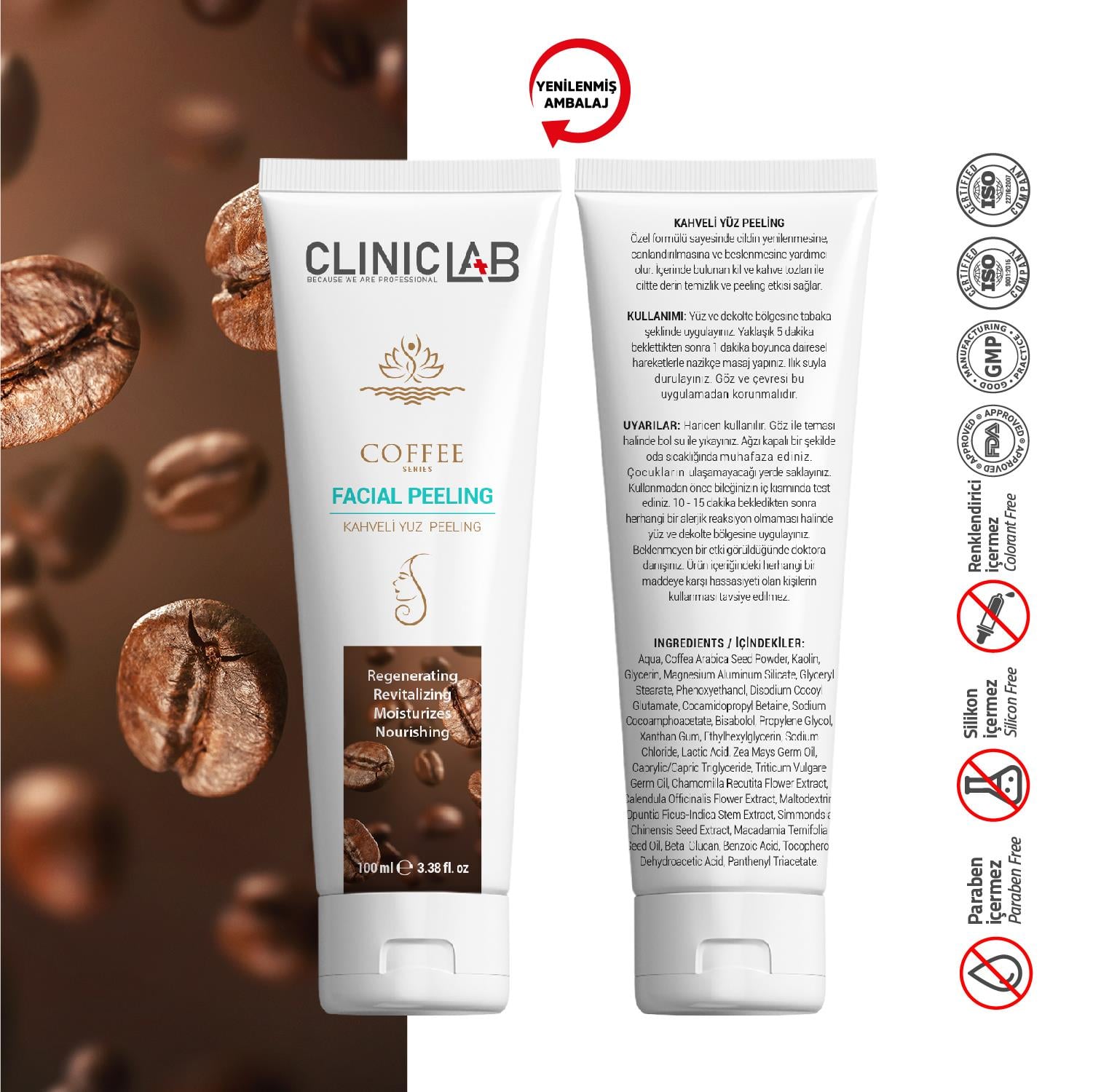 ClinicLab Kahveli Yüz Peeling 100 ml
