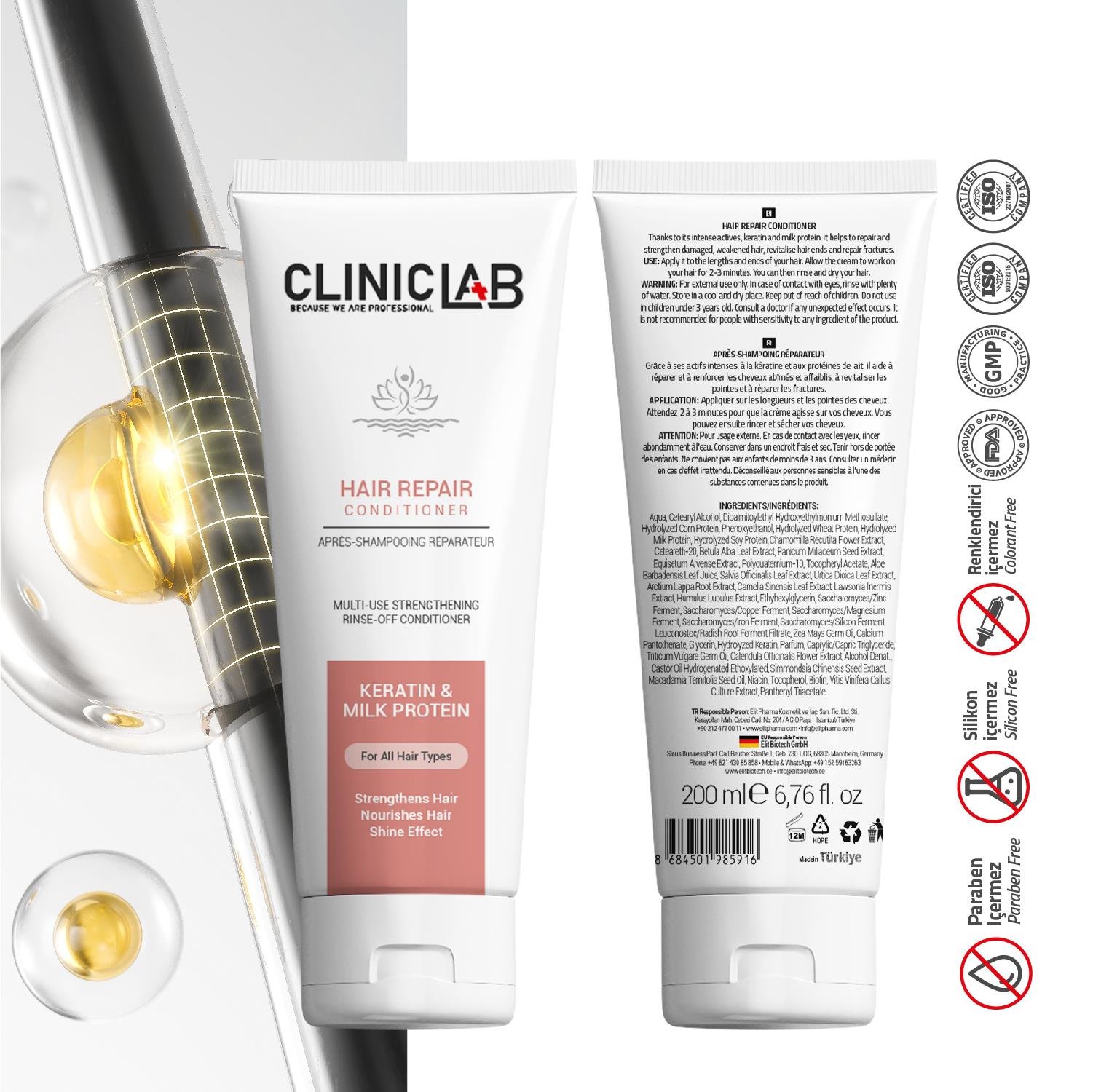 Cliniclab Hair Repair Cream 200 Ml