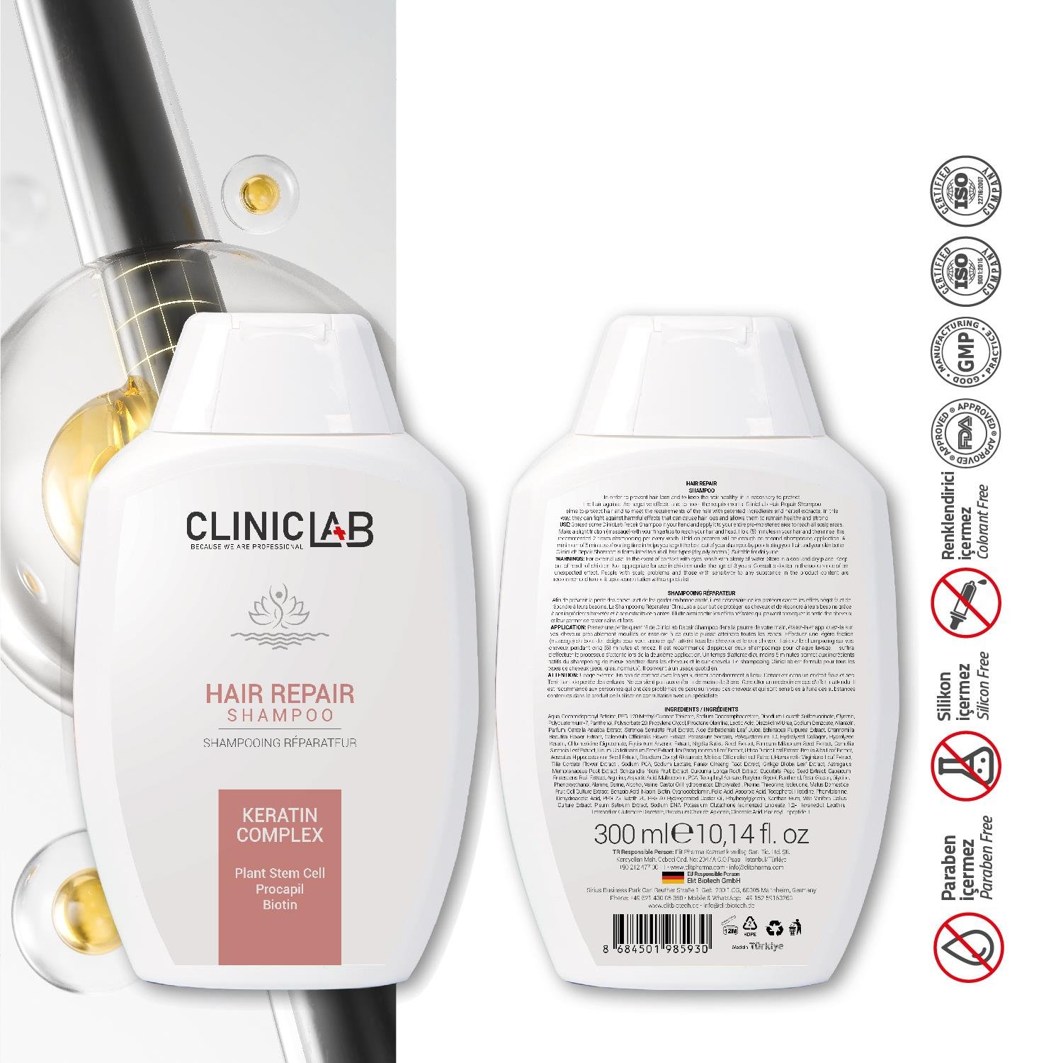 Cliniclab Hair Repair Shampoo 300 mL