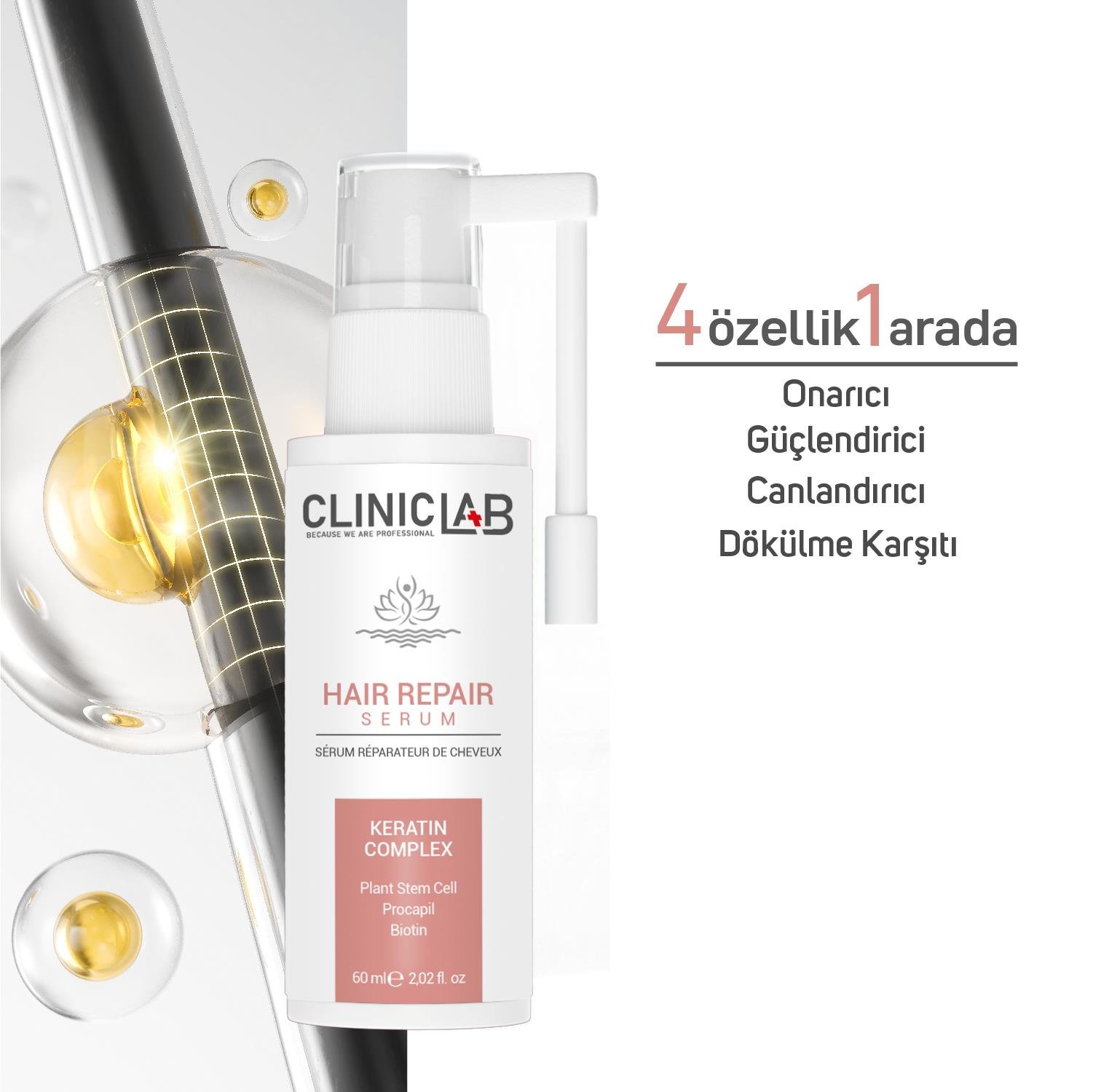 Cliniclab Hair Repair Serum 60 mL (New)