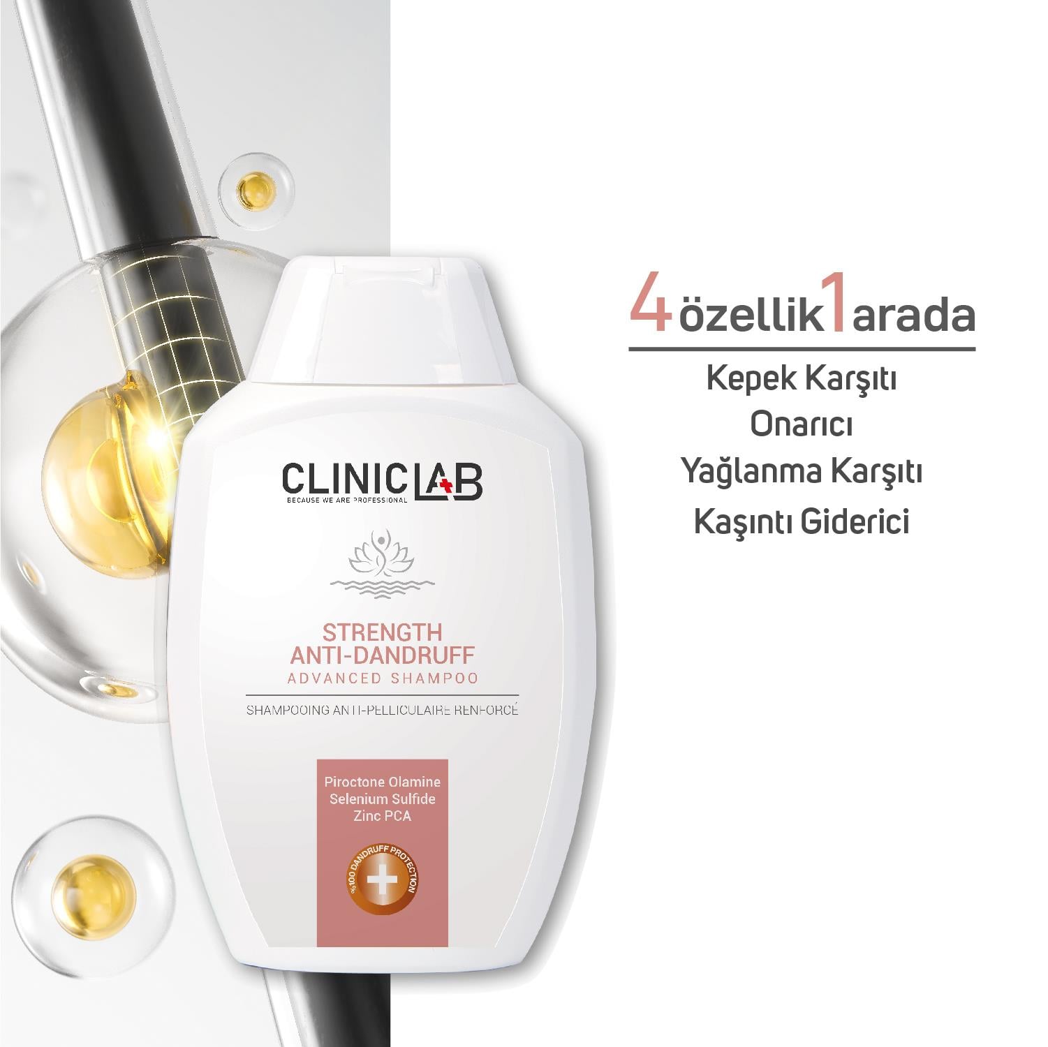 Cliniclab Strenght Anti-Dandruff Advanced Shampoo 300 mL (New)